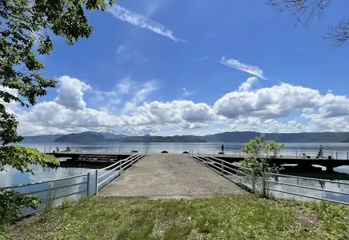 十和田湖〜ヒメマス釣り〜桟橋