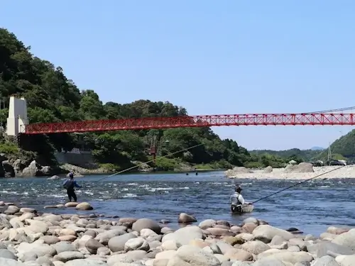 あゆ釣り 美濃橋