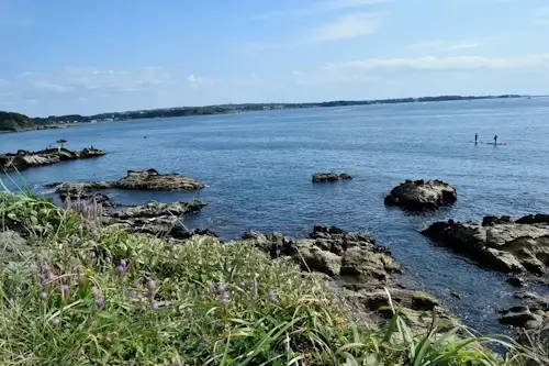 三浦半島 横須賀市荒崎公園 潮風の丘