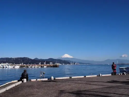 冬の富士山（清水港）