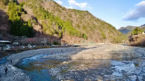 丹波川の渓流釣り